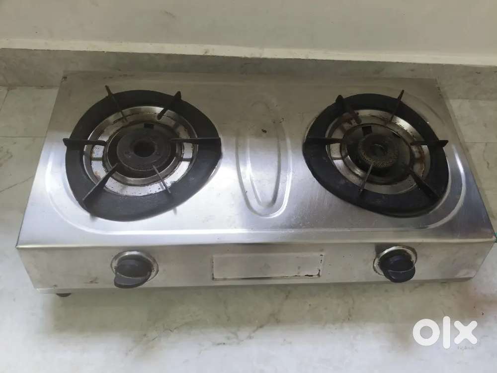 Steel gas chulha in running condition.