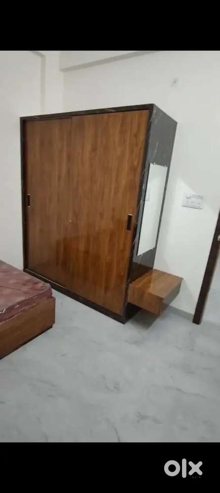 1 bhk with Bed wardrobe