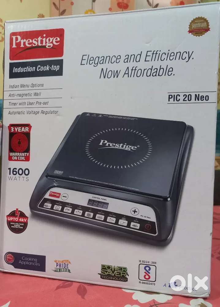 500Watt Philips mixer grinder and prestige 1600Watt induction.