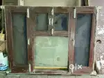 Wooden Window Chokat + 5 glass + 5 Jalli Window