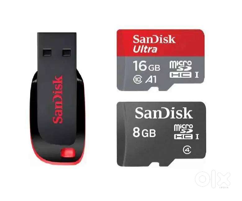 Sandisk 16GB, 8GB, Cruzer 8GB Pendrive