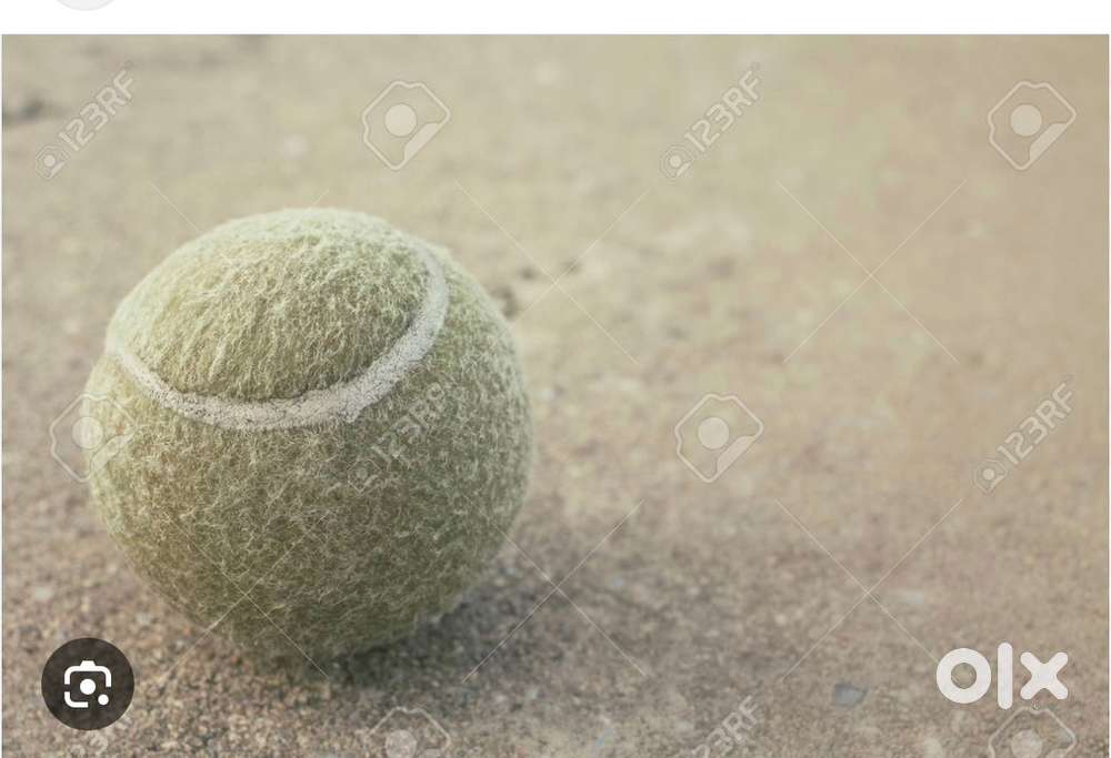 Used hard tennis cricket balls tennex made