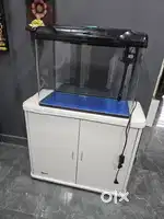 Fish tank and storage cabinet