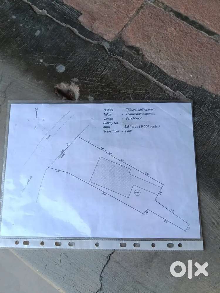 Vanjiyoor matrboomi road frontage 9.650 cent plot
