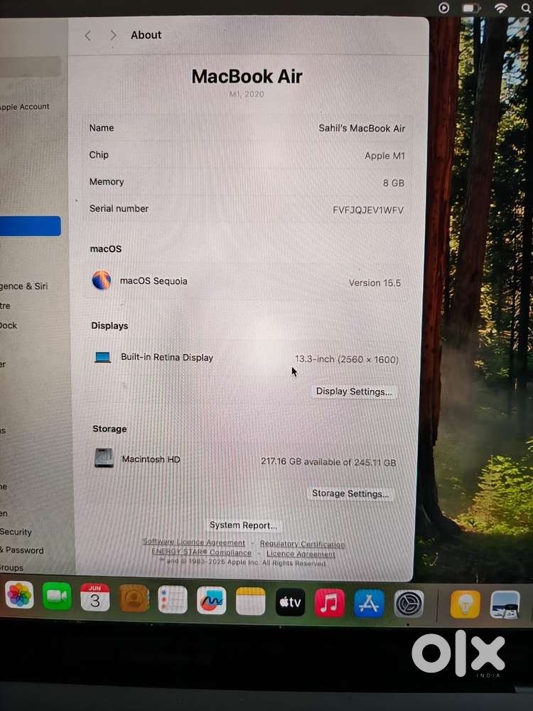 Macbook air chip M1