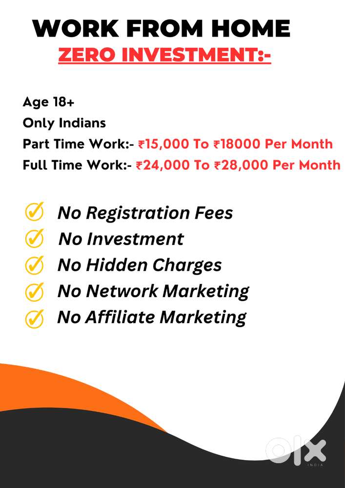 Zero Investment Work From Home