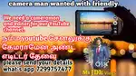 Camera man and videos editor with acting for vlogs