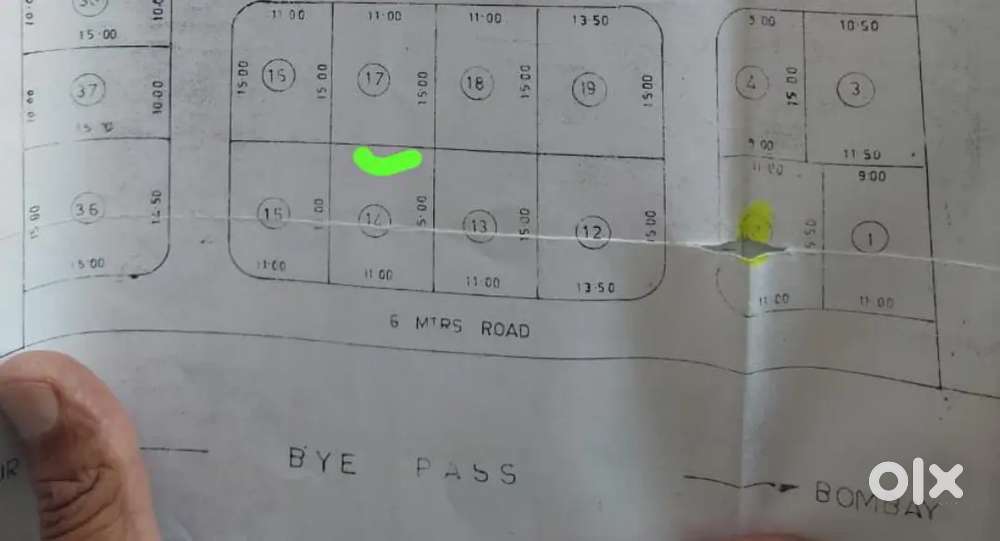 Highway Road  Touch East Facing 1775 Sqr Ft Plot for sale in Khamgaon