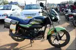 Hero passion black and green colour