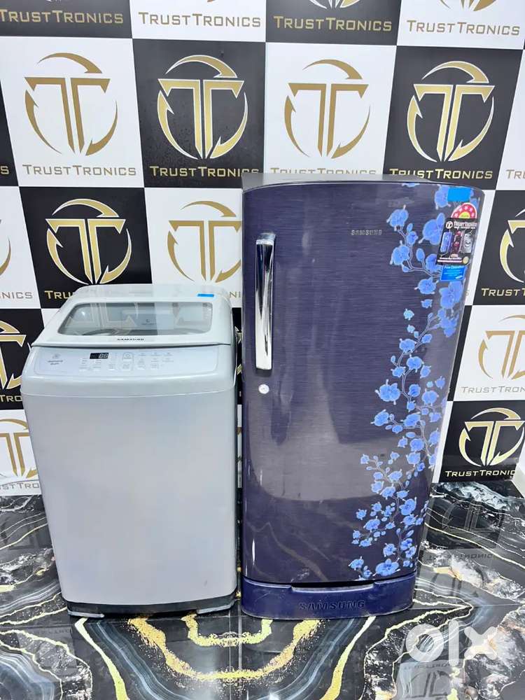 Combo deals on samsung brand washing machine and fridge