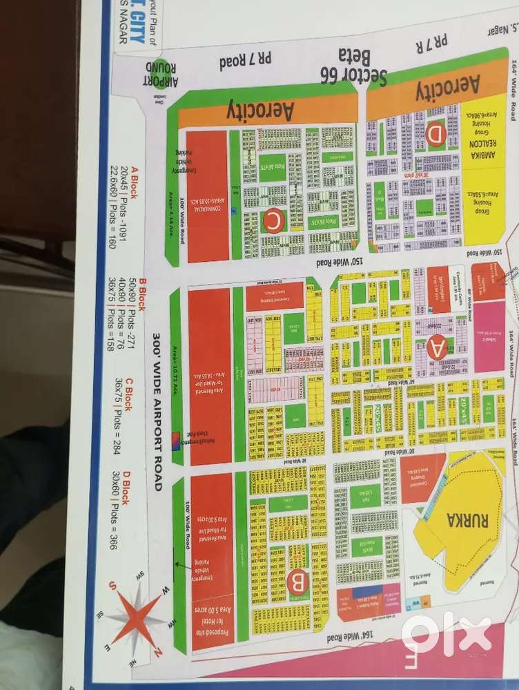 Plots for sale on b road in sector 66b it city mohali airport road