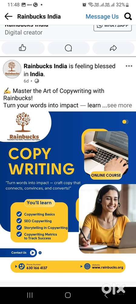 Rain bucks create ur path