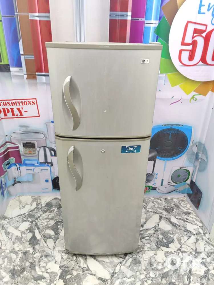 Lg double door grey colour refrigerator available with delivery