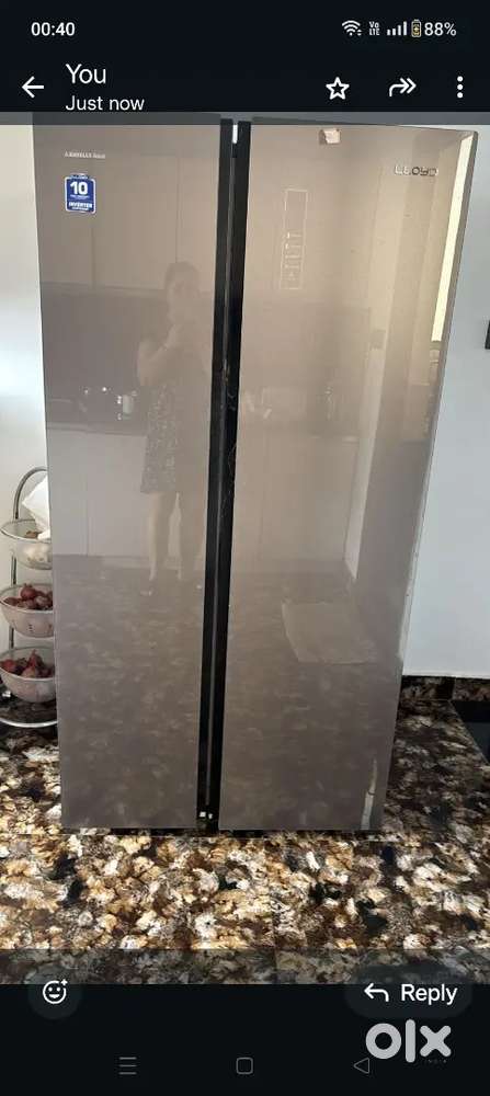 Lloyds double door less used fridge