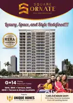 Premium 2BHK in Square Ornate  All Inclusive Price  RERA Approved