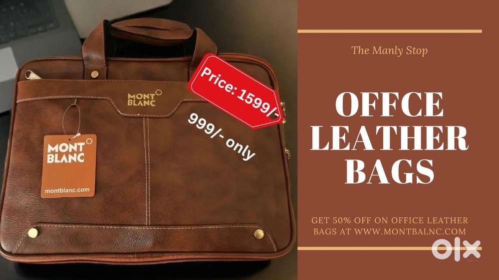 Premium office leather Laptop bags