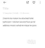 Ek makan 2 kamro ka attached toilet bathroom