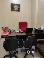 Office computer table 3 & Office boss chair 1 & Office chair 4