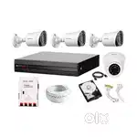 CP Plus Full HD 4Ch DVR Full CCTV Security Camera Kit