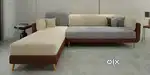 Polyester Velvet Contemperory Sofa Set with Cushion Chaise Loung