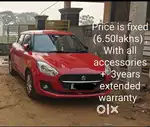 Maruti Suzuki Swift 2023 Red colour With 3years Extended Warranty
