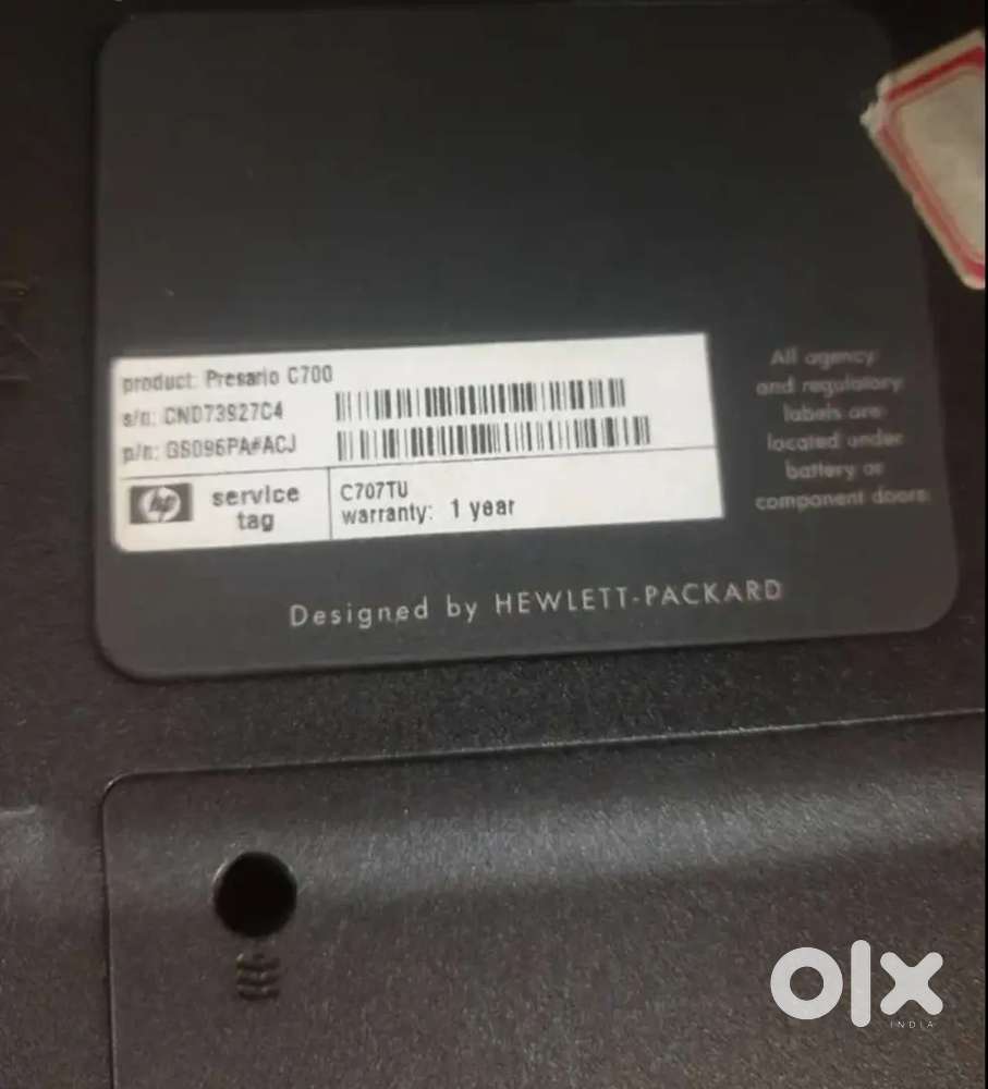 HP Compaq C700 old laptop