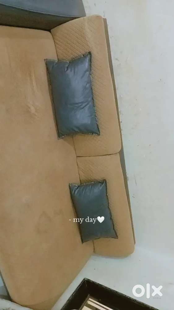 Leather material sofa