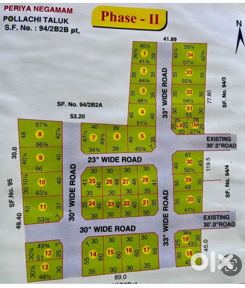 Plot for sale at negamam pollachi