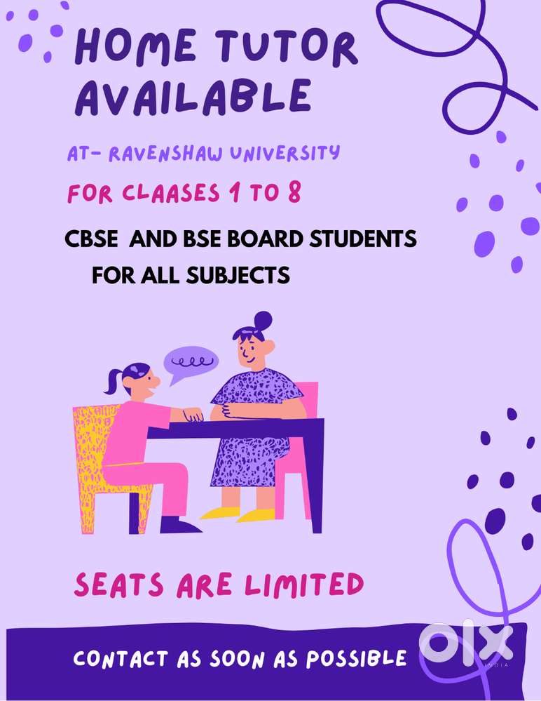 Home Tutor Available Near Ravenshaw University
