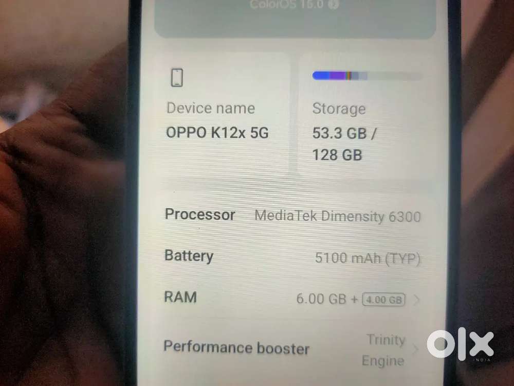 K12x5G 6gb ram 128