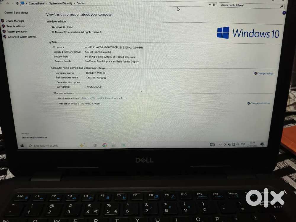 DELL LAPTOP window 10