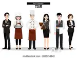 Waiters and Captain