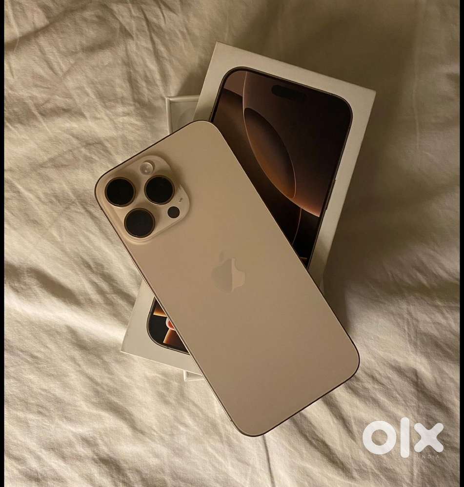 Iphone 16 pro max, 256 gb, battery- 94 percent, desert titanium clr