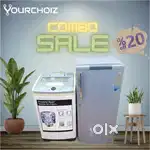Get Combo up-to 20% OFF Samsung topload W/M & LG single door fridge