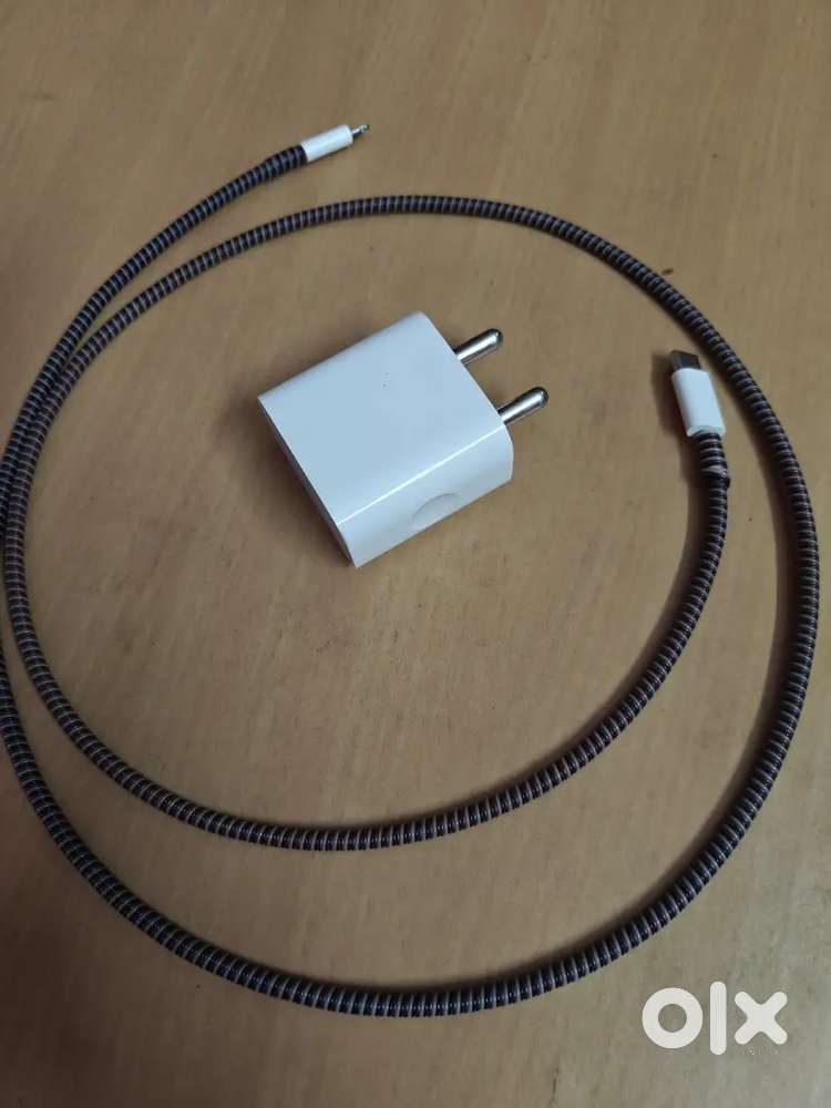 Apple 20 watt charger and lightning cable