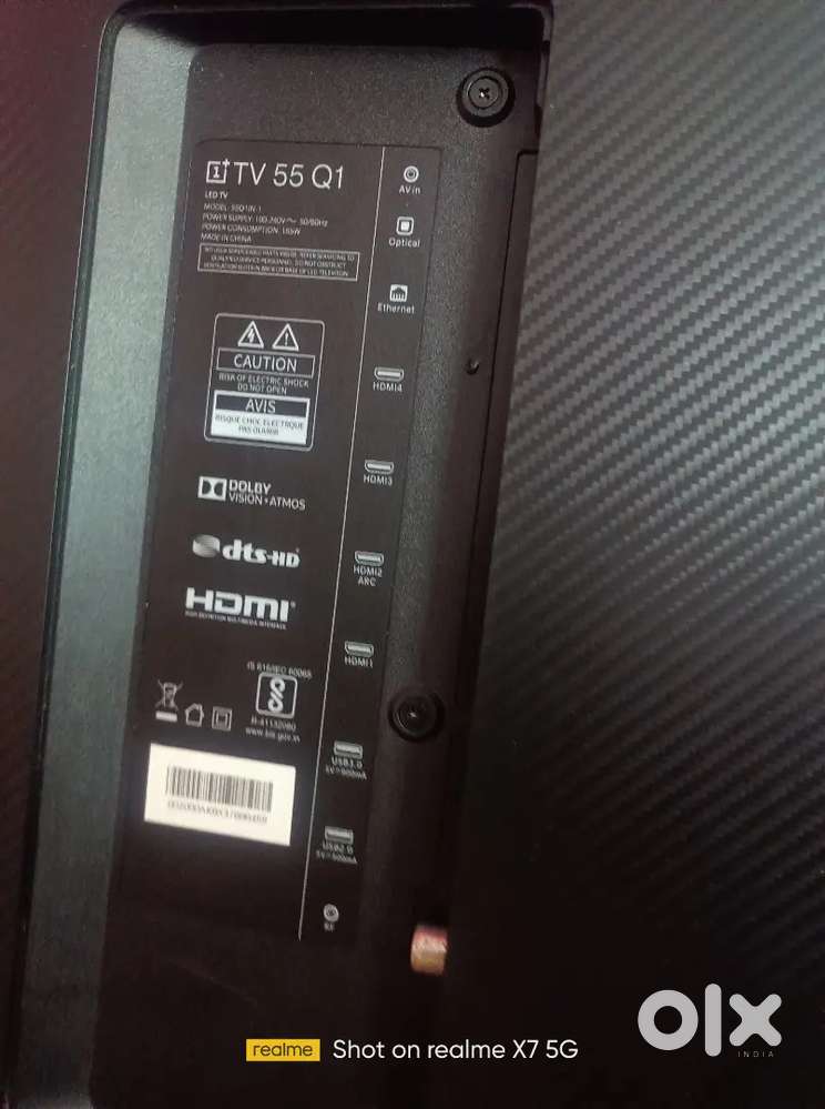 55 tv one plus with remot and adapter