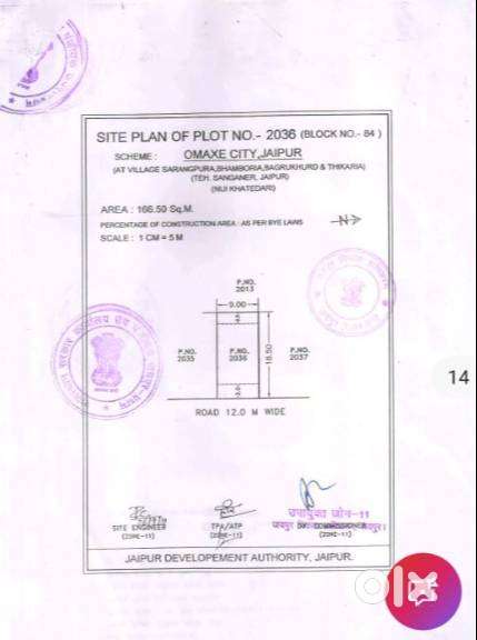 Plot for sale in Omex City Jaipur