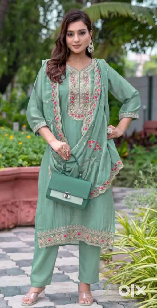 Kurti set western wear 3 piec 2 piec premium dress available on sale .