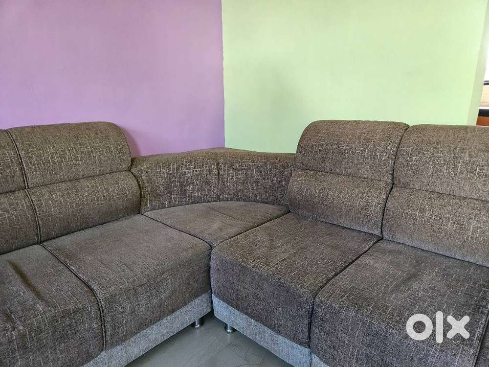 Sofa Eix seater with corner, complete L shape adujstable sofa.