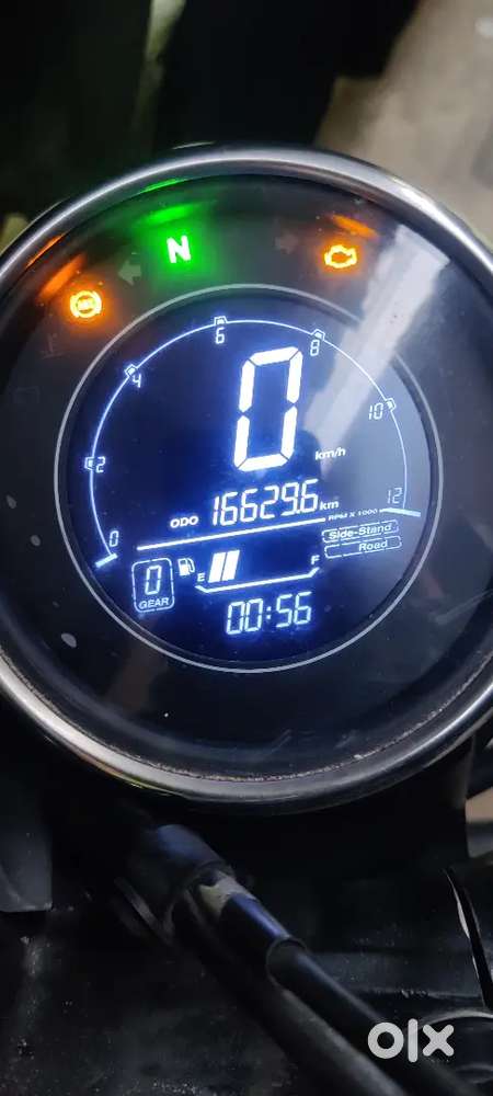 Yezdi scrambler yellow