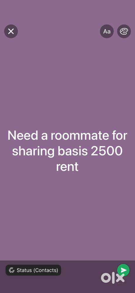 Need a roommate for sharing basis