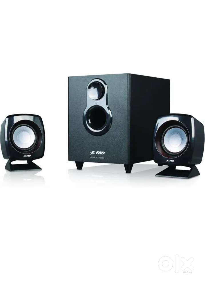 F&D 203G 11 W Portable Laptop/Desktop Speaker (Black, 2.1)