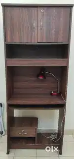 Study table with chair and lamp