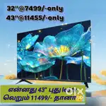 Great offer sales #$$ sony new 43_& inch smart Android  led tv @11111