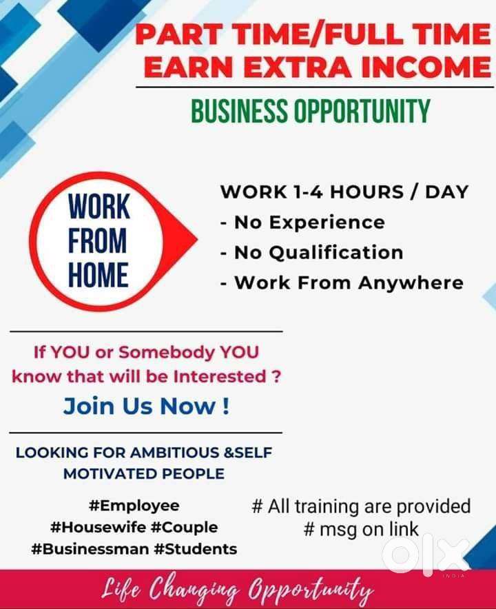 Part time/ full time Jobs, Students, Housewife & Employment ‼️