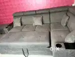 Living sofa, side chairs, manual recliner, extra three seater sofa