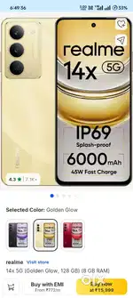Realme 14x 8 128 con