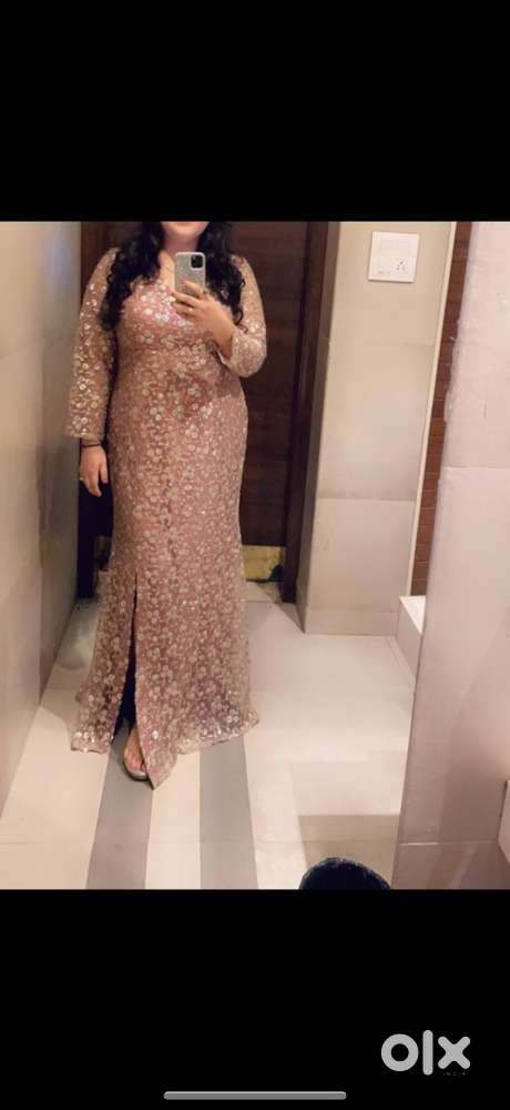 Fully sequined deisgner gown