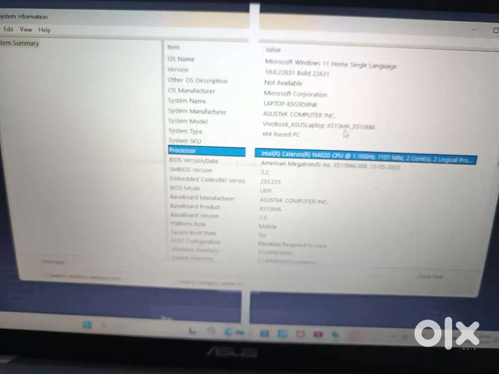 Emergency sale for laptop assus