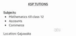 Maths/Accounts/Commerce Tutor students contact me